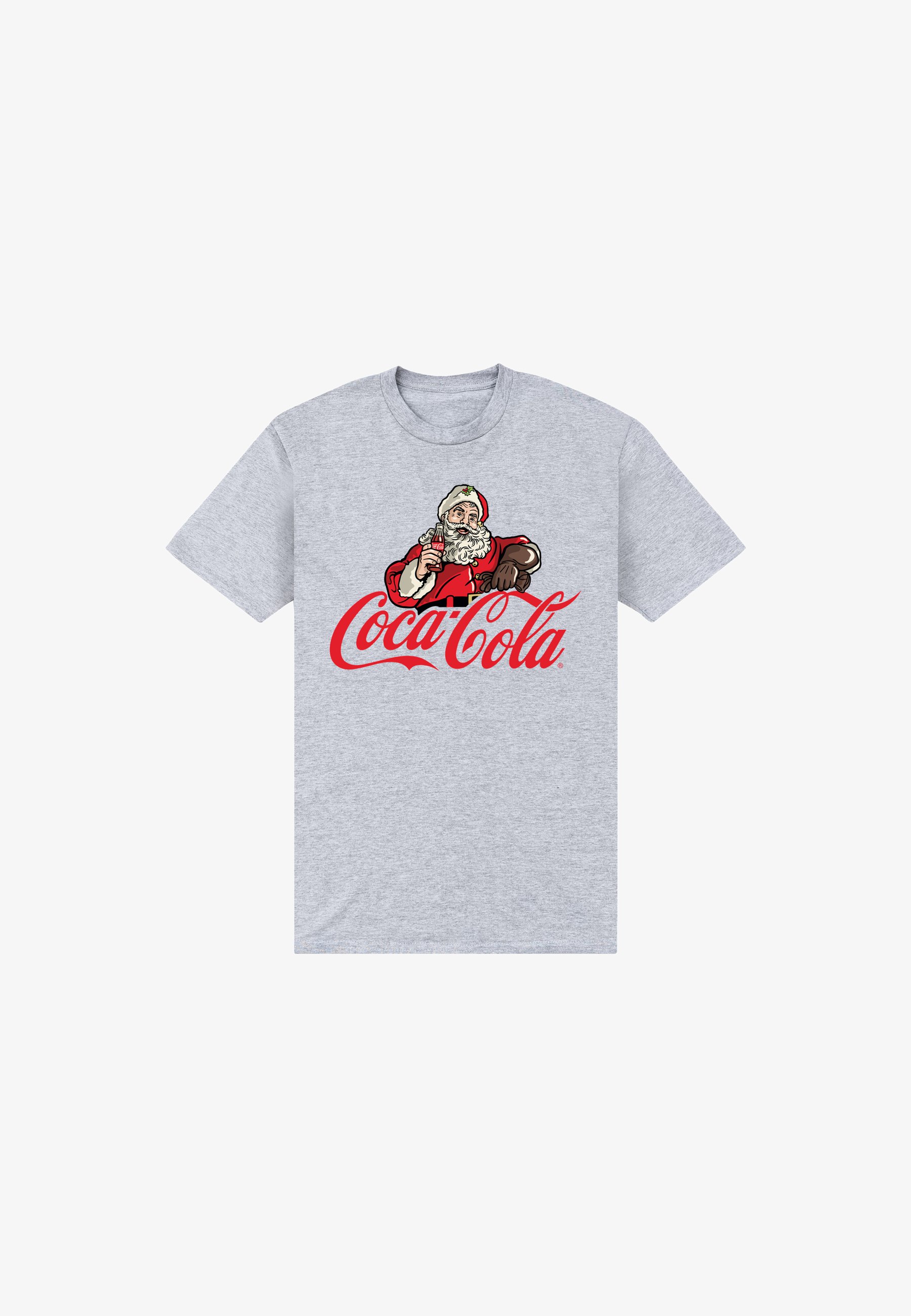 Henry Tiger COCA COLA SANTA T-shirt con stampa heather grey