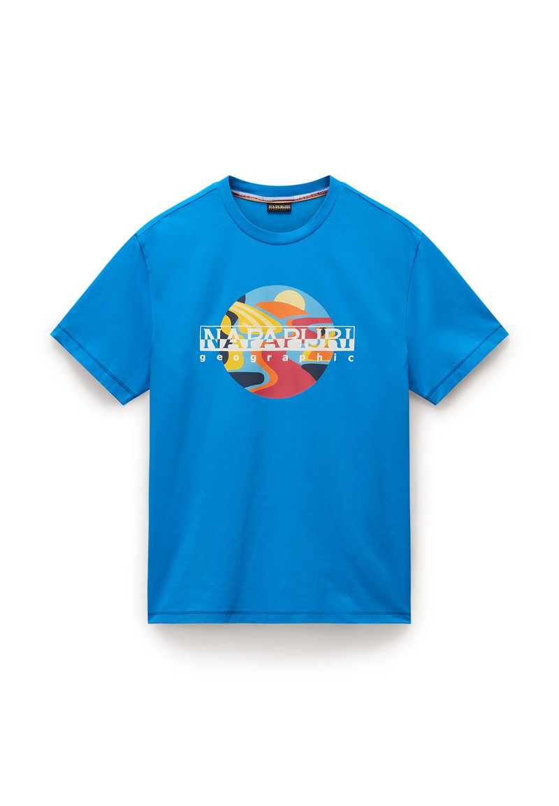 Napapijri T-shirt print donkerblauw