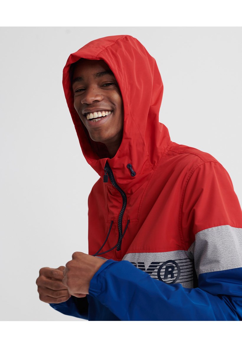 Superdry RYLEY OVERHEAD Übergangsjacke rouge red Superdry RYLEY OVERHEAD Übergangsjacke rouge red