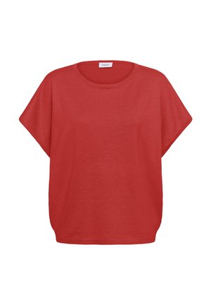 Saint Tropez, MILASZ R-N SHORT SLEEVE - T-Shirt basic - tigerlily melange