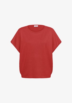 Saint Tropez, MILASZ R-N SHORT SLEEVE - T-shirts basic - tigerlily melange