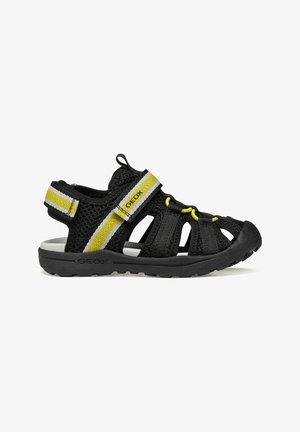 Geox, J VANIETT BOY - Sandalias de senderismo - black yellow