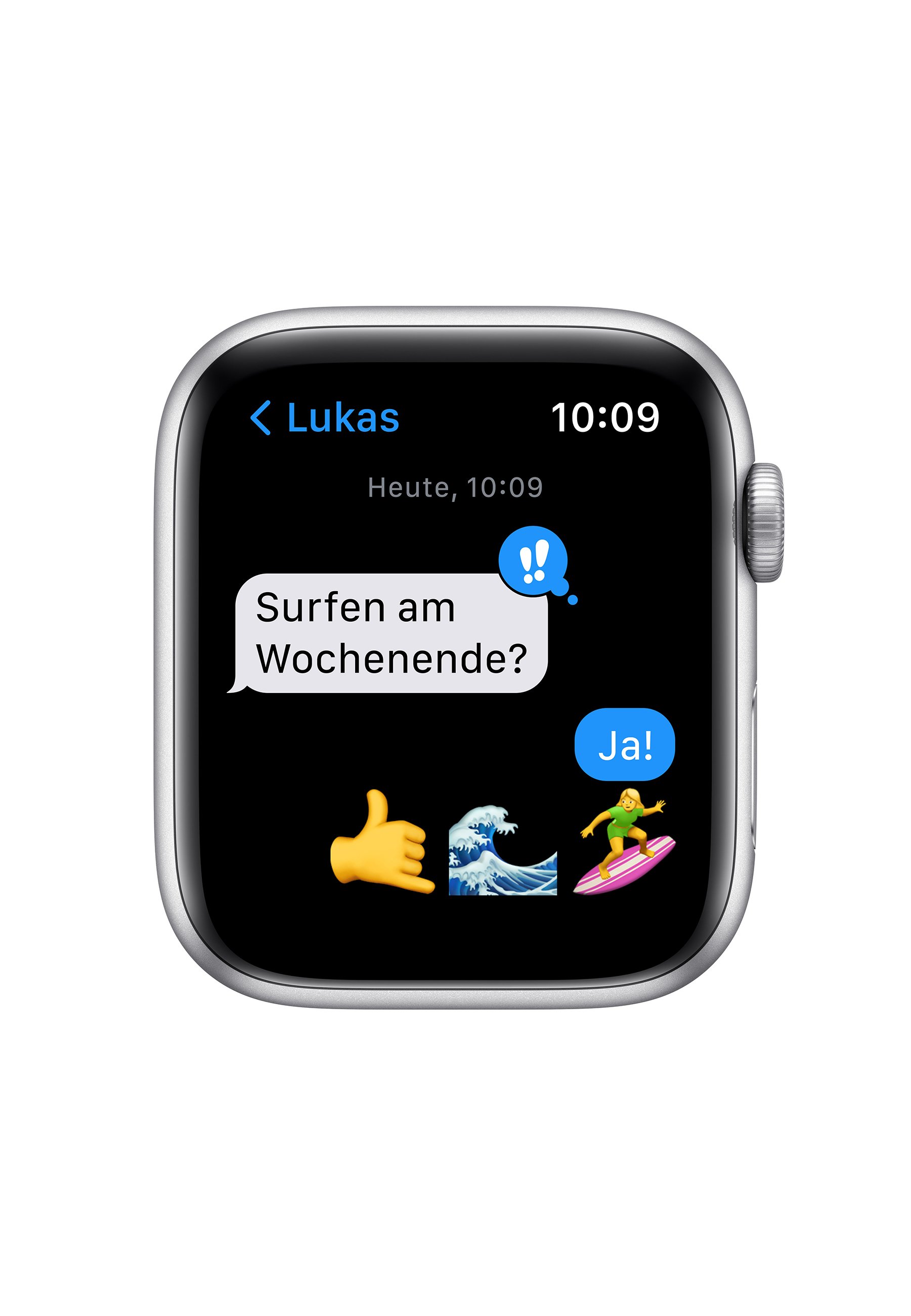 Apple APPLE WATCH NIKE SE 44MM (GPS) - Smartwatch - silver aluminium case  with pure platinum/black nike sport band/silver-coloured - Zalando.de