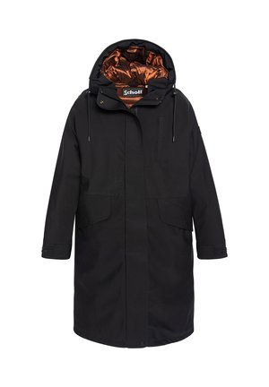 LONG HOODED - Parka - noir