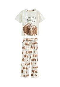 Next - REGULAR FIT -SHORT SLEEVE SET - Pyjama set - neutral hamish the highland cow Thumbnail Image 1