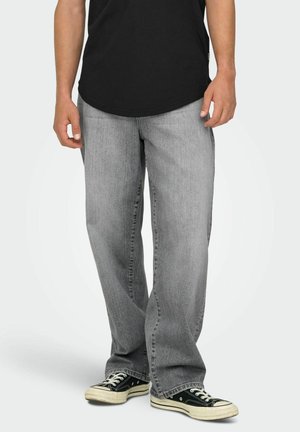 ONSFADE MID RISE  - Jean boyfriend - light grey denim