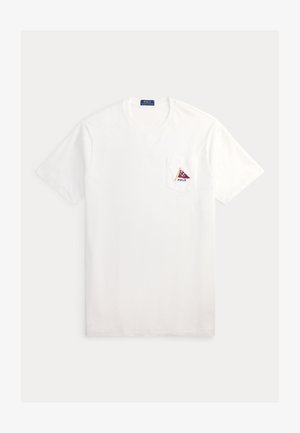 Polo Ralph Lauren Big & Tall, POLO BEAR JERSEY T-SHIRT - Lihtne T-särk - white