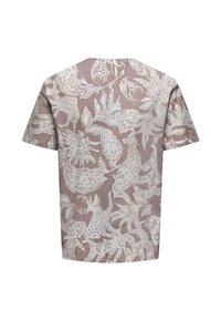 Only & Sons 2ER-PACK RUNDHALS KURZARM - Print T-shirt - hellblau rot