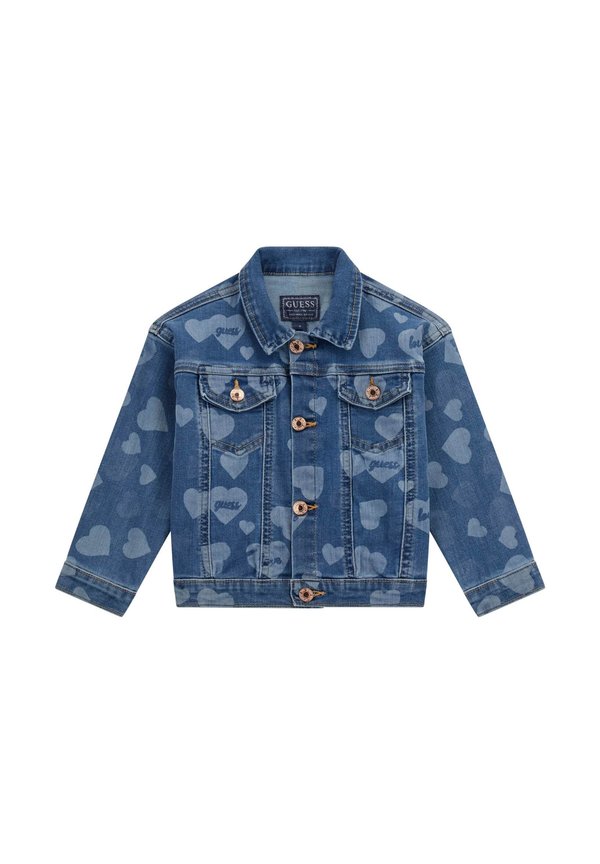 ALLOVER-PRINT - Jeansjacke - mehrfarbig grundton blau