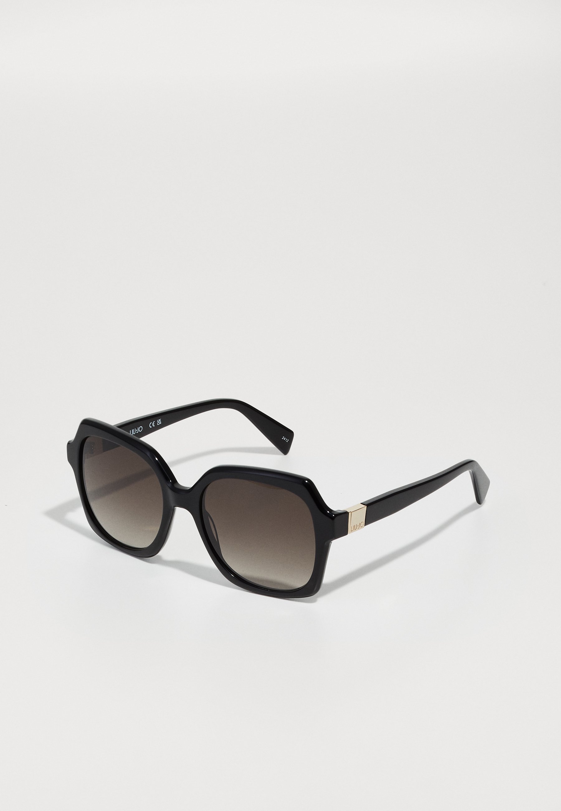 Liu Jo | Black Oversized Sunglasses w/ Case and Gold Pattern Temple Liu jo €42 (Rf 25082) main image 4