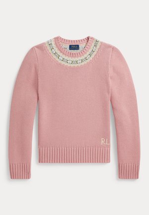 Polo Ralph Lauren, JAQUARD SWEATER 7-14Y - Maglione - light pink