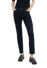 TOM TAILOR TAPERED FIT - Jeans fuselé - dark stone blue black denim