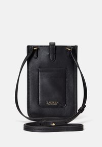 Lauren Ralph Lauren LEATHER CROSSBODY TECH CASE - Taštička na mobil - black