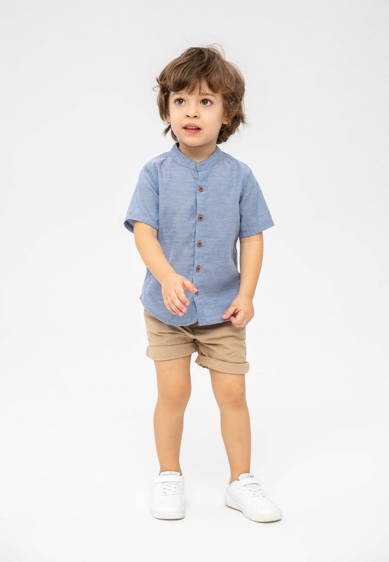 Minoti Set MINOTI 2 PCS SET - Short - light blue denim/sand/denim bleu gris ...