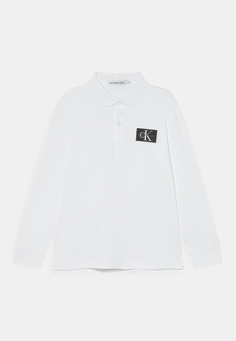 Calvin Klein Jeans LOGO Polo shirt bright white/white Zalando