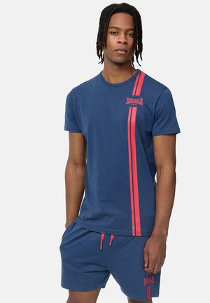 Lonsdale NORMALE PASSFORM INVERBROOM - T-shirts print - navy red