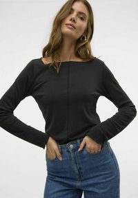 Aware VMMAGGIE BOATNECK - T-shirt à manches longues - black