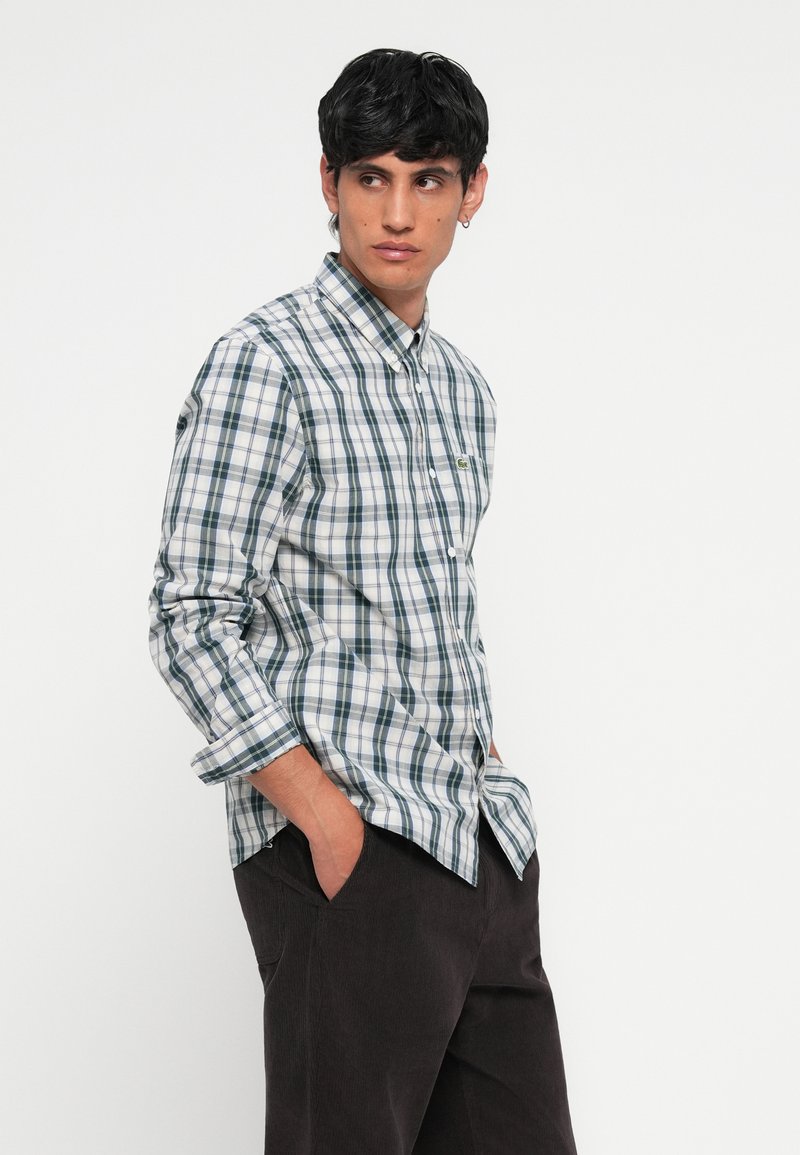 Chemise oxford carreaux avec manches longues