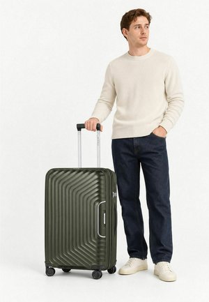 Redolz, ESSENTIALS 01 4 ROLLEN TROLLEY M 66 CM MIT DEHNFAL UNISEX - Trolley - olive metallic