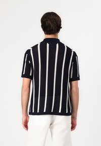Tommy Hilfiger VERTICAL STRIPE OPEN SHIRT - Chemise - ivory petal/desert sky