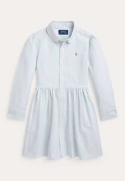 Polo Ralph Lauren STRIPED COTTON OXFORD SHIRTDRESS 7-14Y - Paitamekko - blue/white