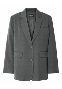 PCKAMIL LOOSE NOOS - Blazer - dark grey melange