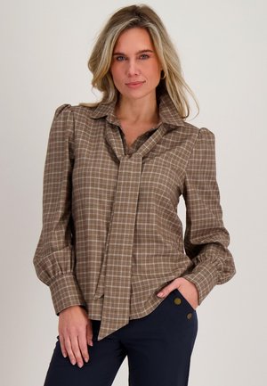 Overhemdblouse - bruin
