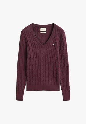 GANT, Pullover - darkened wine