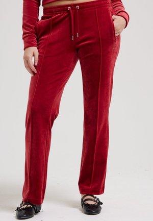 Juicy Couture TINA TRACK PANT - Tracksuit bottoms - red dahlia