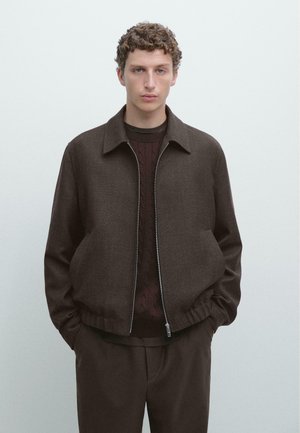 WITH ZIP  - Overgangsjakke - dark brown