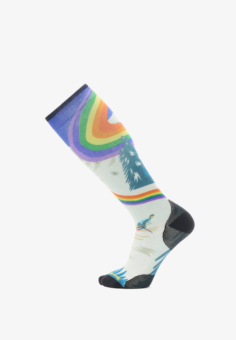Smartwool SKI ZERO CUSHION RAINBOW TRAILS PRINT OTC - Sportsstrømper - laguna blue
