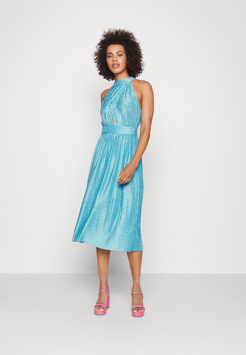 YAS YASLAFINA HALTERNECK MIDI DRESS SHOW Cocktail dress / Party dress