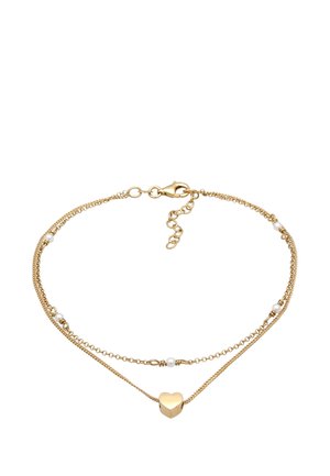 BASIC SUMMER HEART SPARKLING - Fußkettchen - silberfarben