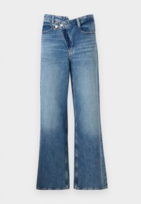 GINA WIDE LEG - Široké nohavice - blue