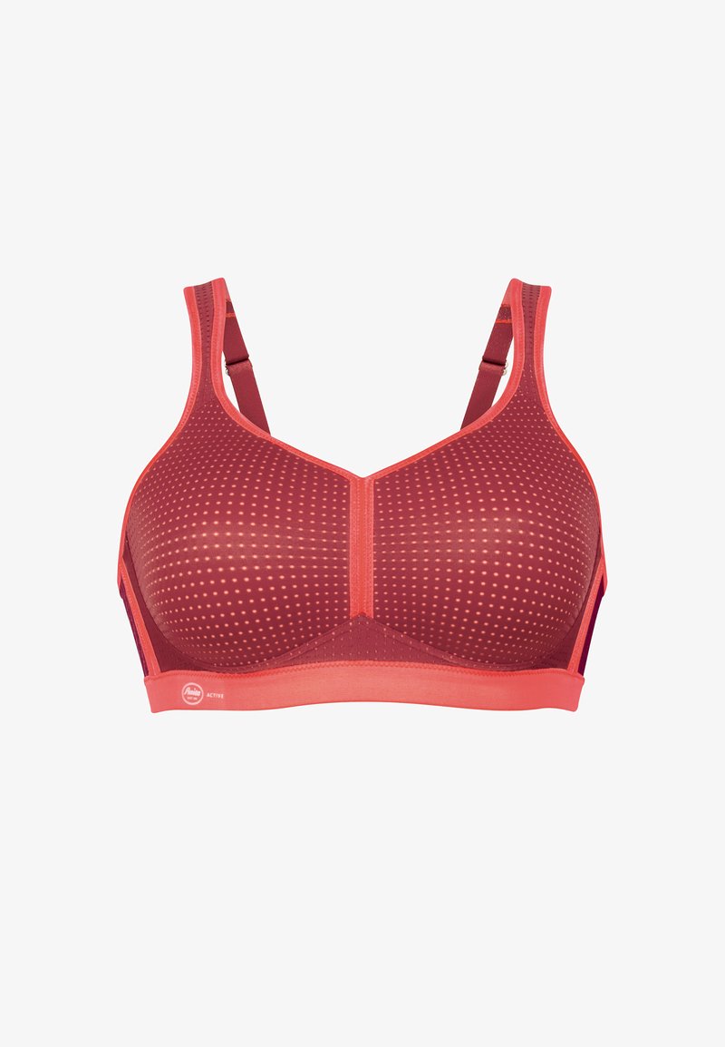 Anita Women's Orely 5882 Wire-Free Support Bra - Wide Straps, Seamed Cups (Cherry Red, 42I)