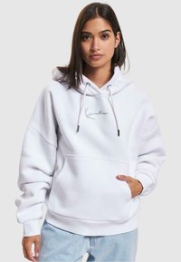 Karl Kani SMALL SIGNATURE NIGHTRIDER OS - Mikina s kapucňou - white