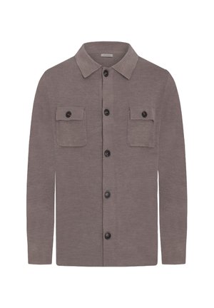 Cardigan - taupe solid