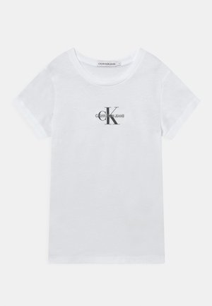 MICRO MONOGRAM - Jednoduché triko - bright white