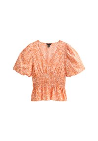 New Look FLORAL SHIRRED WAIST  - Blouse - orange