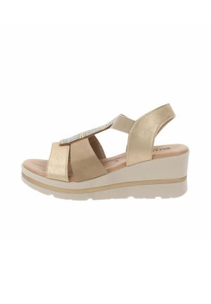 Sandalen met plateauzool - oro