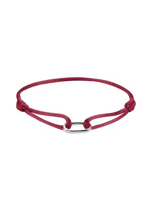 Armband - silberfarben burgund