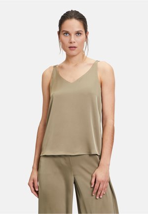 MIT V-AUSSCHNITT - Blouse - turf