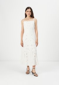 GAP - EMBROIDERY MAXI DRESS - Maksi suknelė - new off white Miniatiūros vaizdas 1