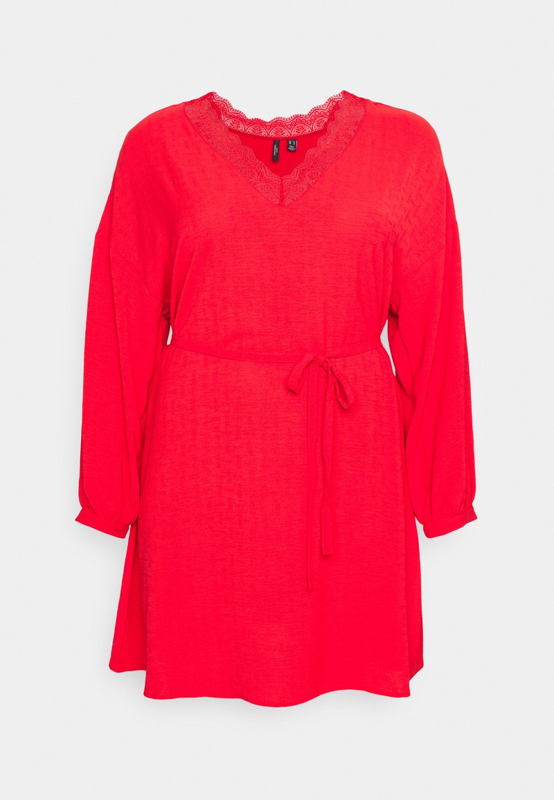 Vero Moda Curve Jurk rood Vero Moda Curve Jurk rood