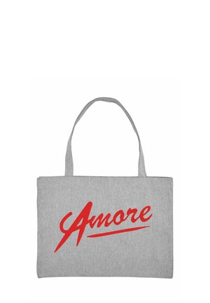 AMORE PRINT - Shopping Bag - mottled grey