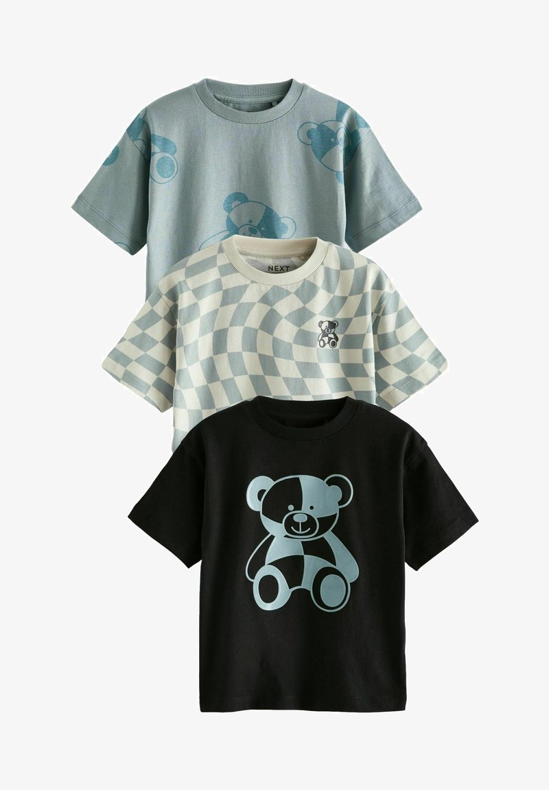 Next SHORT SLEEVE CHARACTER 3 PACK - T-shirt con stampa - blue black