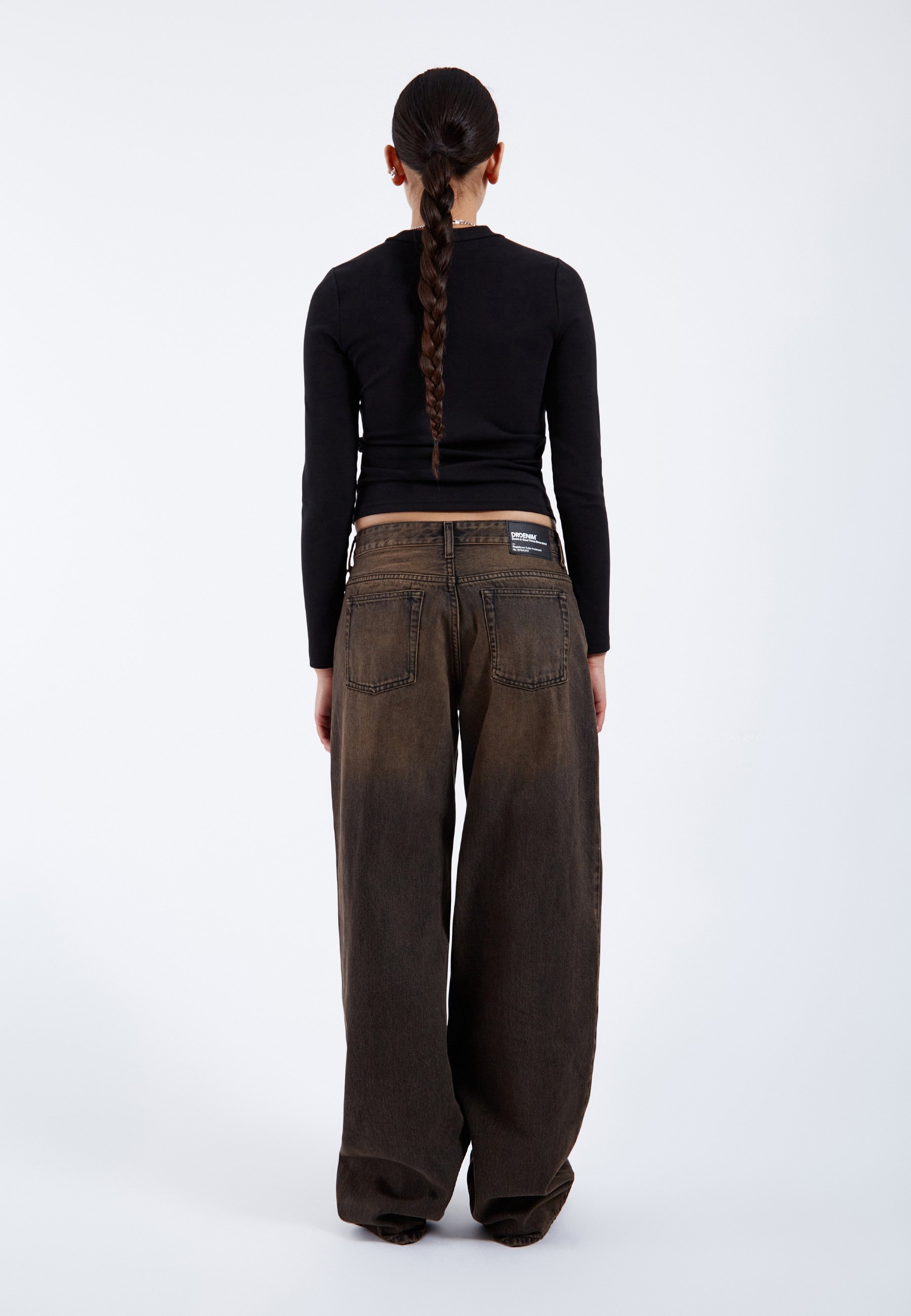 Dr.Denim HILL LOW RELAXED - Baggy Jeans - jet brown used/coloured