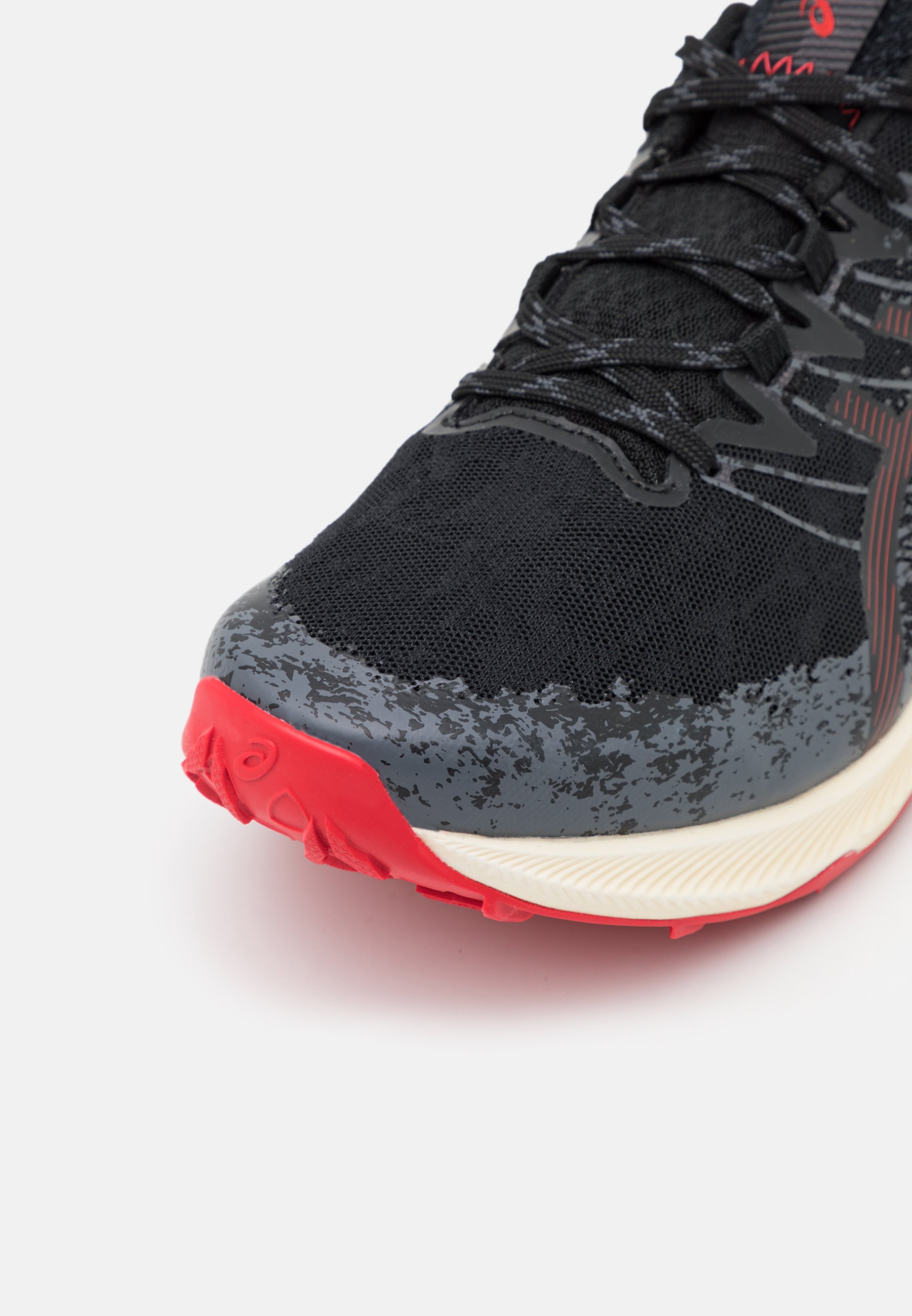 ASICS FUJI LITE 2 - Laufschuh Trail - black/electric red/schwarz -  Zalando.de