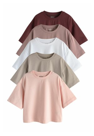 Next, REGULAR FIT - OVERSIZED BOXY T-SHIRTS 5 PACK . - T-shirts basic - neutral