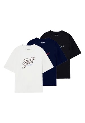 JORINWOOD CREW NECK 3PK  - T-Shirt print - schwarz